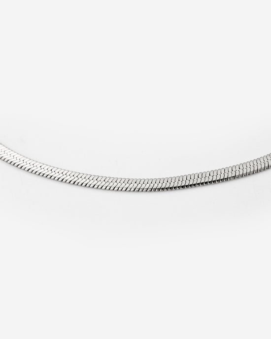 Slim Herringbone Anklet