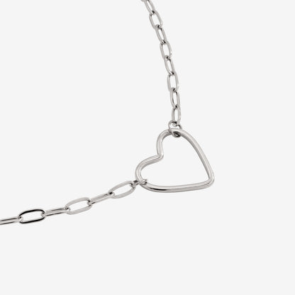 Loving Heart Necklace Silver