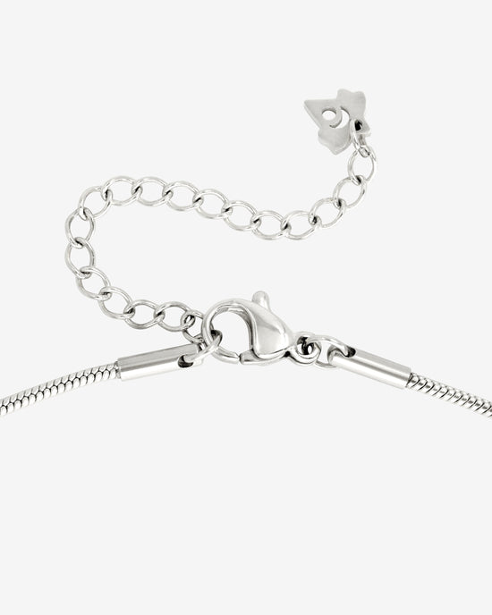 Round Snake Necklace Silver