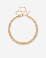 Curb Chain Double Bracelet Rose Gold