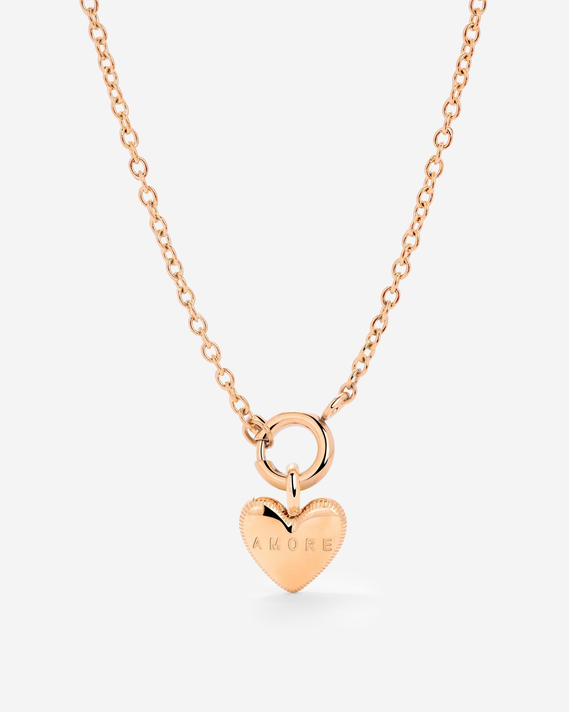 Amore Mio Classic Chain Necklace Set Rose Gold
