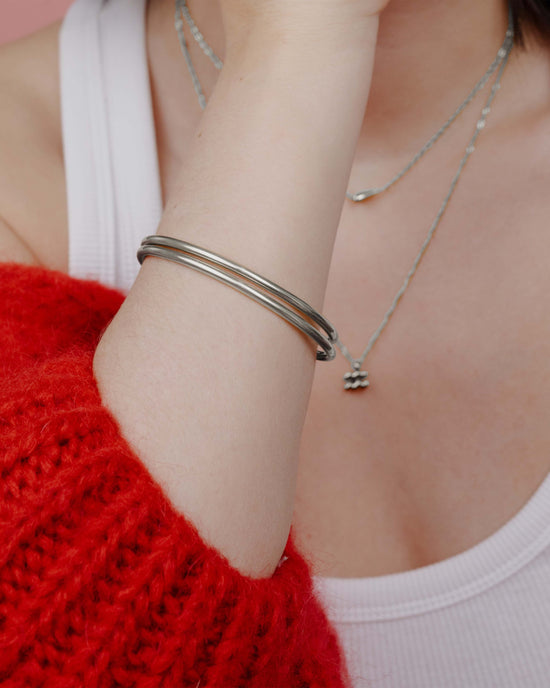 Seeker Bangle Silver