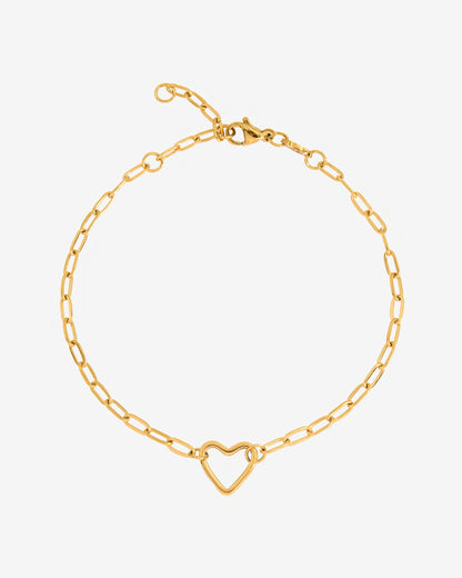 Loving Heart Bracelet Gold
