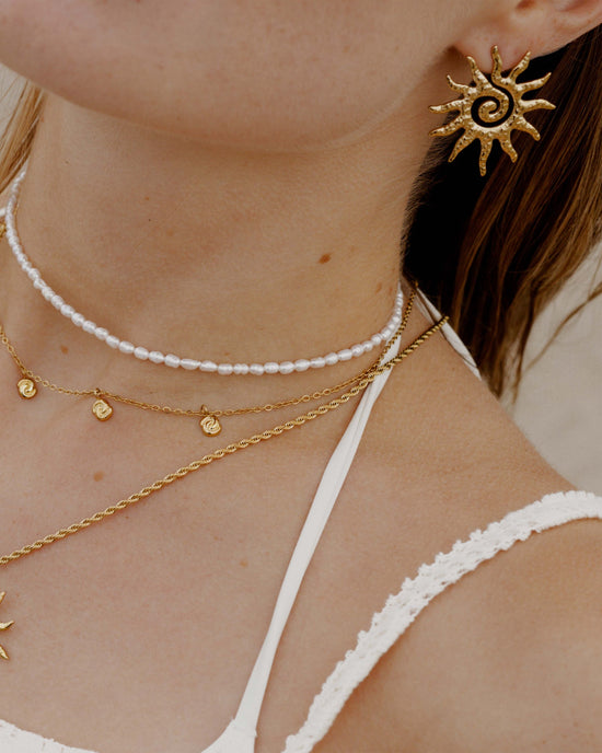 Soleil Studs gold