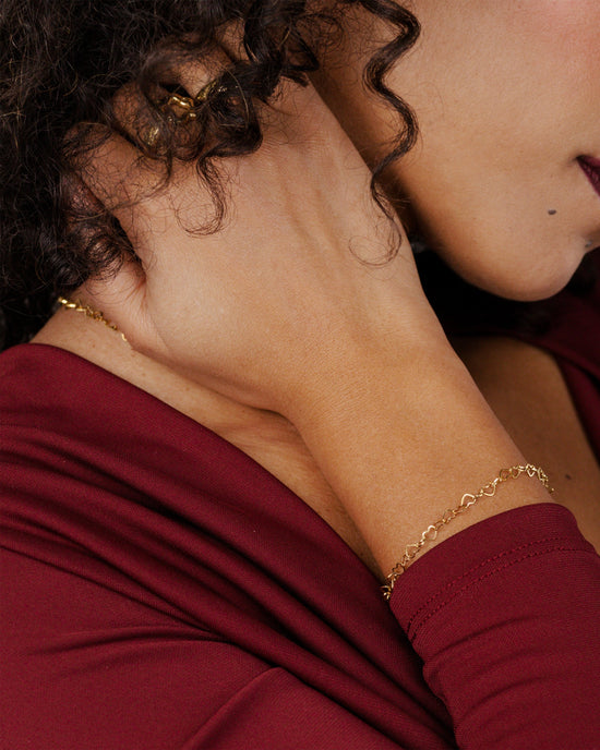 Heart after Heart Bracelet gold