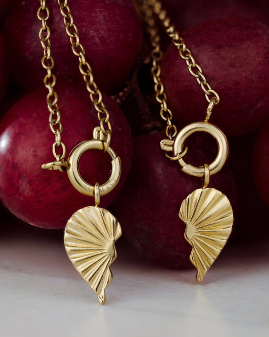 Twin Flame Right Classic Chain Necklace Set Gold