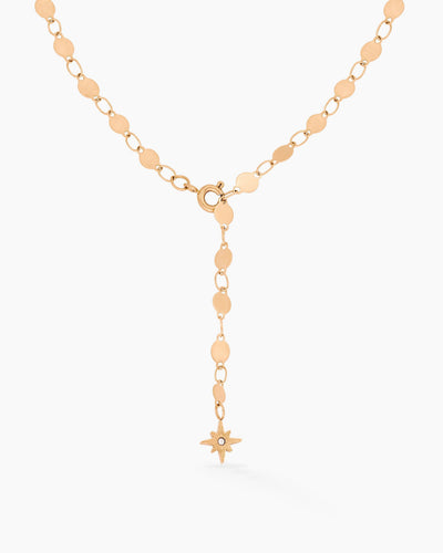 Rising Lotti Y-Necklace Rose Gold