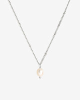 Baby Pearl Necklace Silver