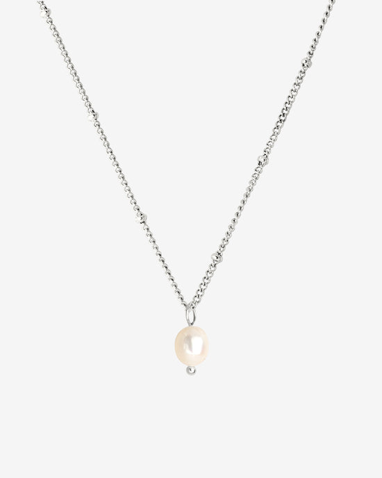 Baby Pearl Necklace Silver