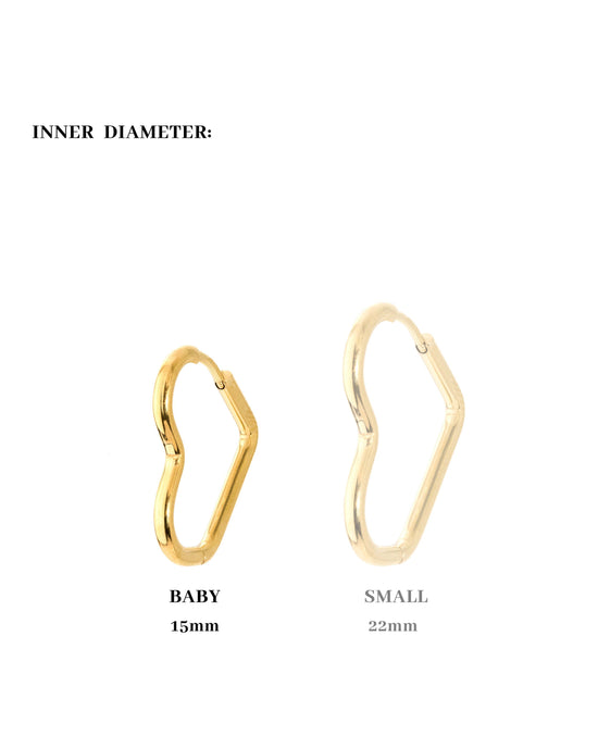 Heartily Hoops Baby Rose Gold