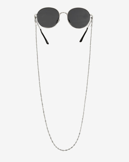 Curly Twist Sunglasses Chain Silver