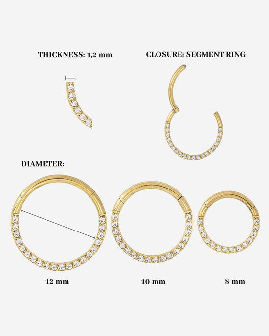 Radiant Click Piercing Gold