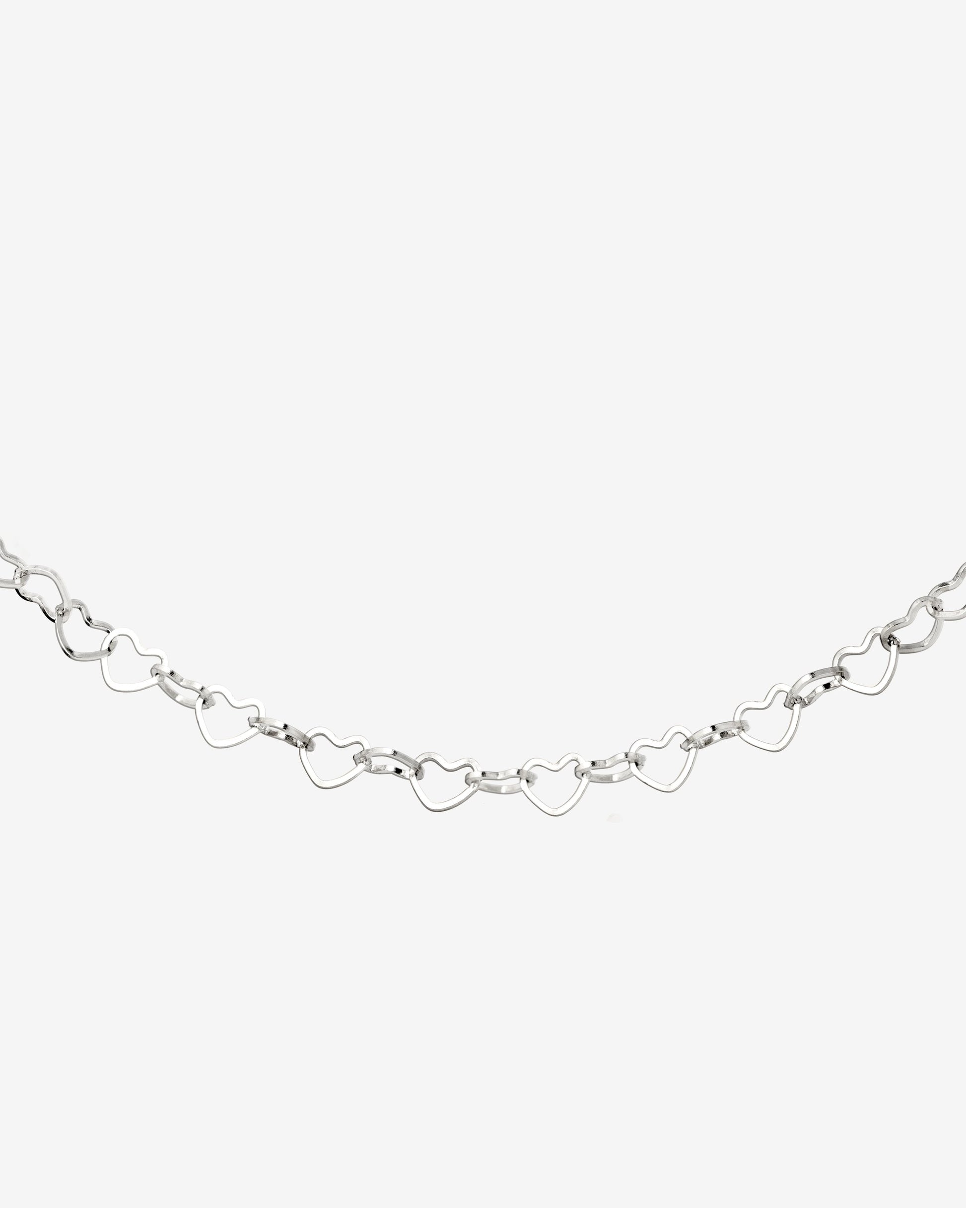 Heart after Heart Necklace Silver