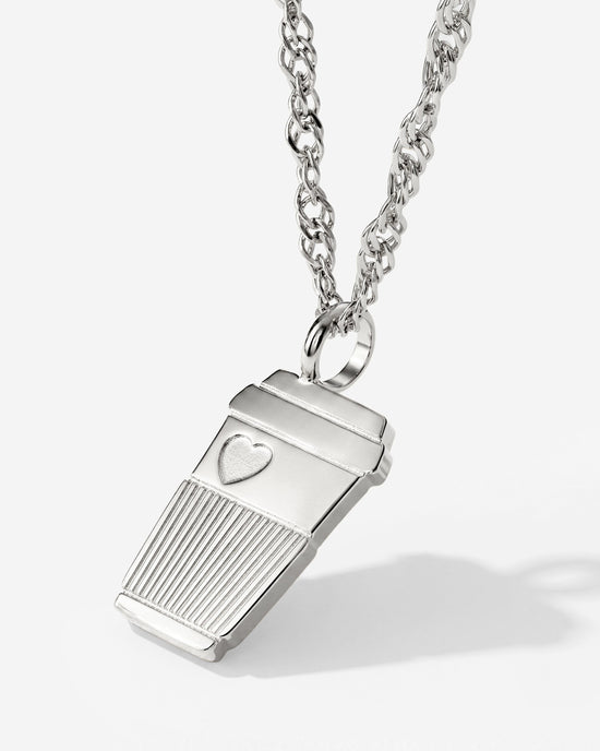 Petit Café Necklace Silver