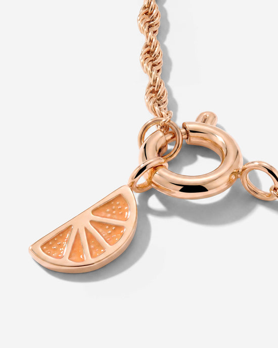 Juicy Rope Chain Necklace Set Rose Gold