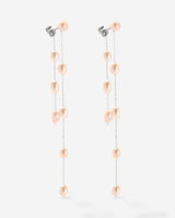 Blush Pearl Fall Earrings Silver