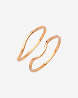 Skinny Dip Ring Duo Rose Gold