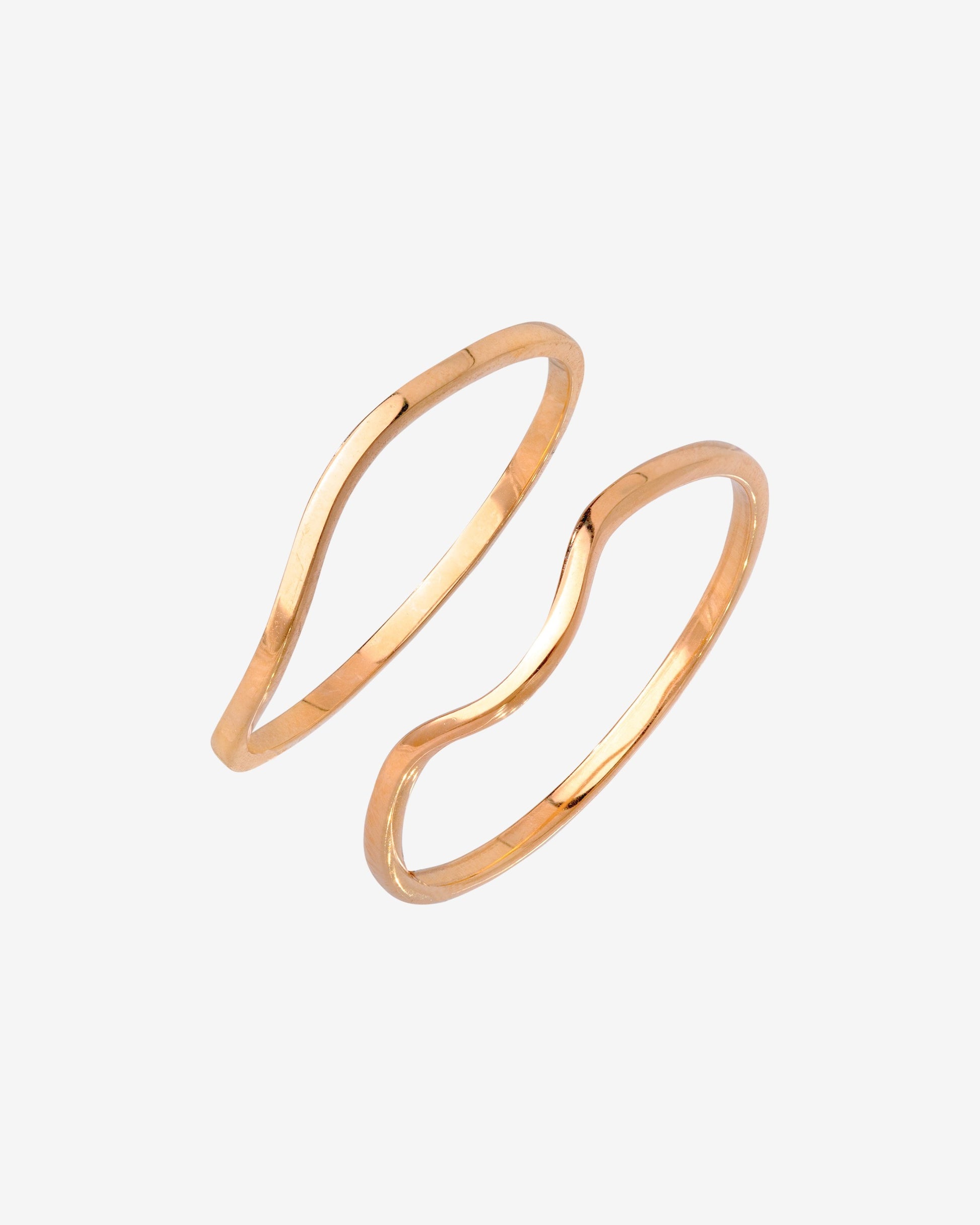 Skinny Dip Ring Duo Rose Gold