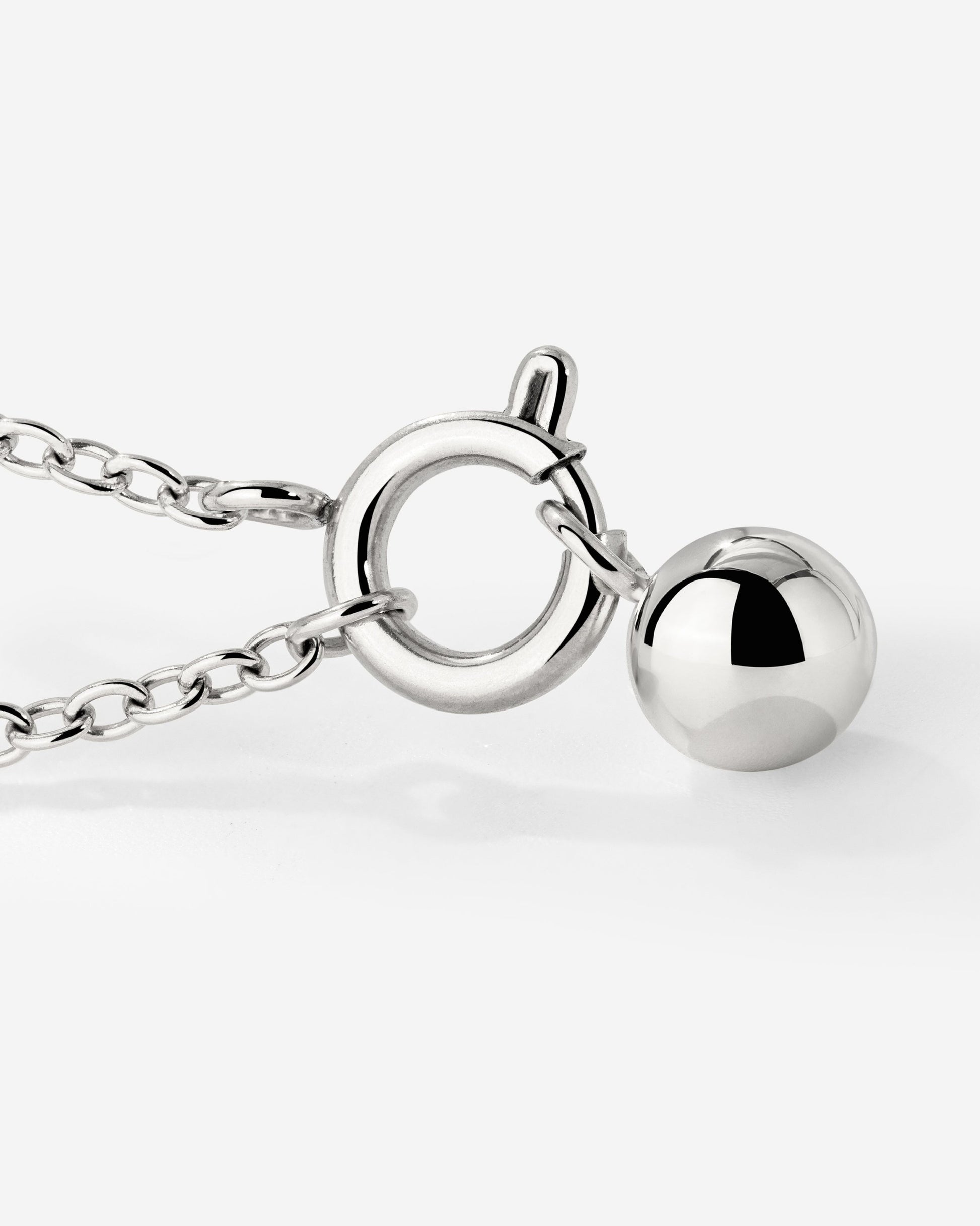 Bubbly Classic Chain Necklace Set Silver