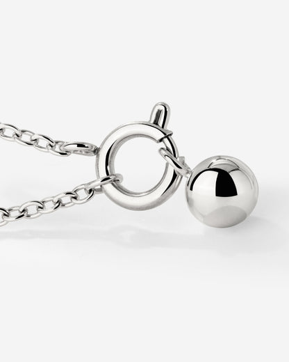 Bubbly Classic Chain Necklace Set Silver
