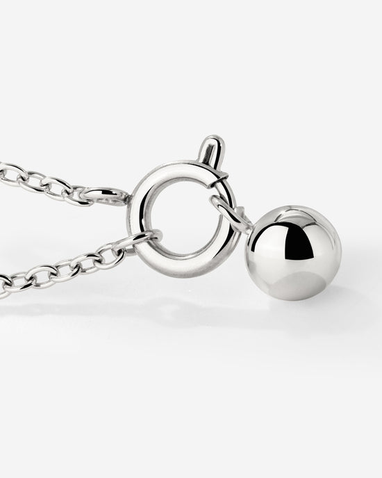 Bubbly Classic Chain Necklace Set Silver