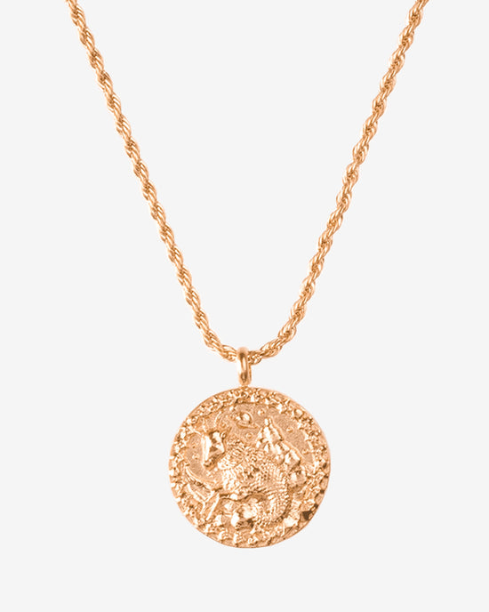 Zodiac Sign Necklace Rose Gold