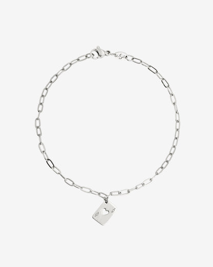 Ace Up the Sleeve Bracelet Silver