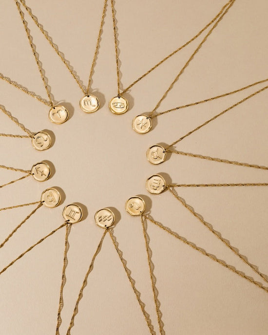 Zodiac Necklace Rose Gold