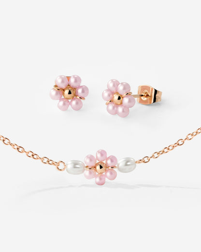 Pretty Pink Daisy Bundle Rose Gold