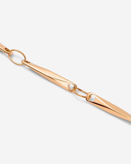 Curved Links Necklace Rose Gold