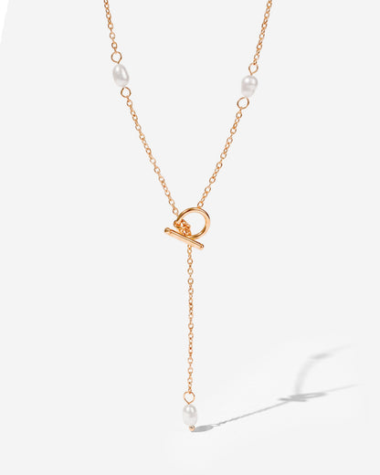 Cascade Pearl Y-Necklace
