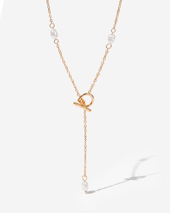 Cascade Pearl Y-Necklace