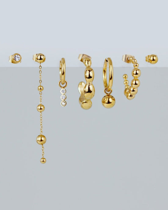 Bubbly Hoop Set Medium Rose Gold