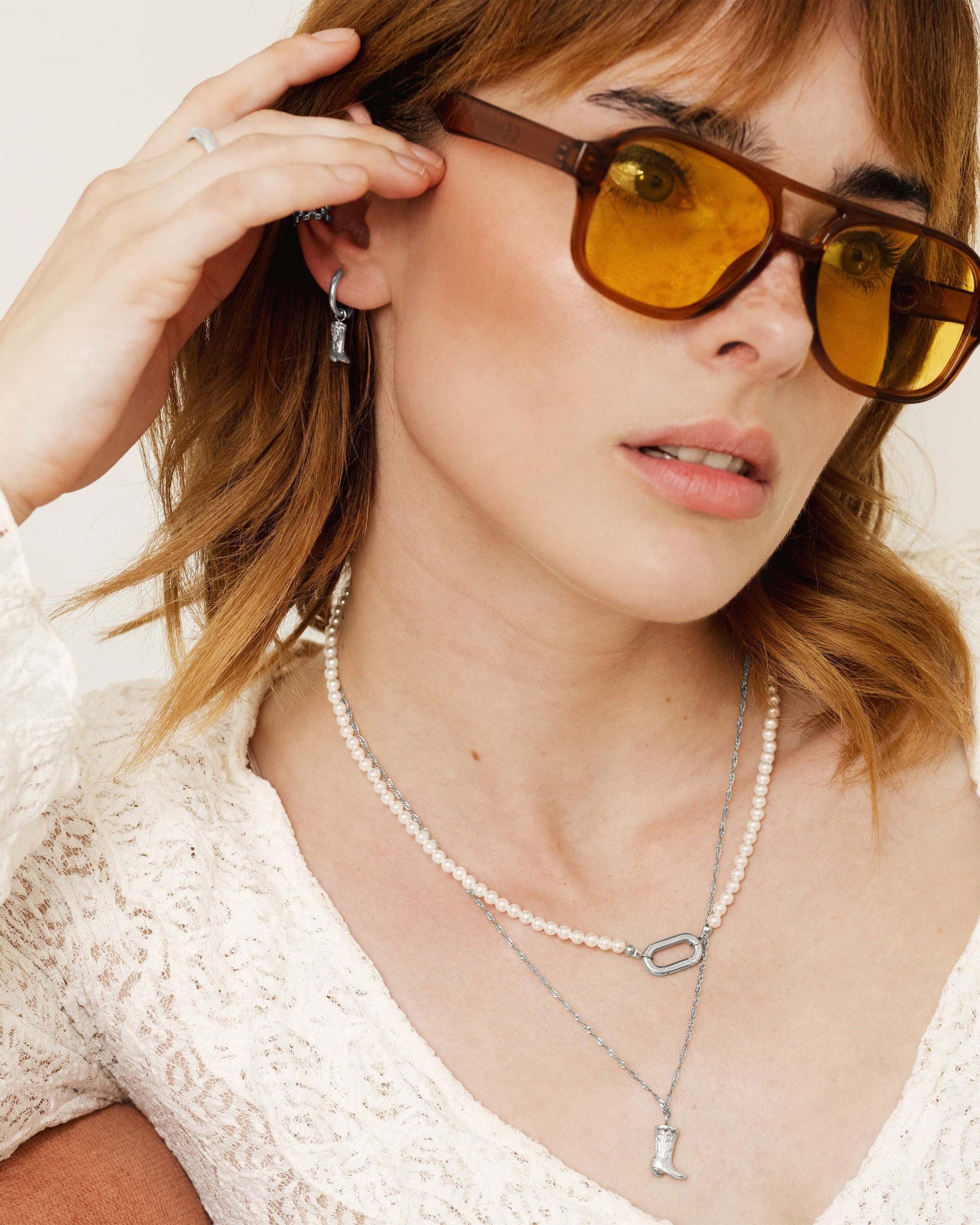 Howdy Necklace Silver