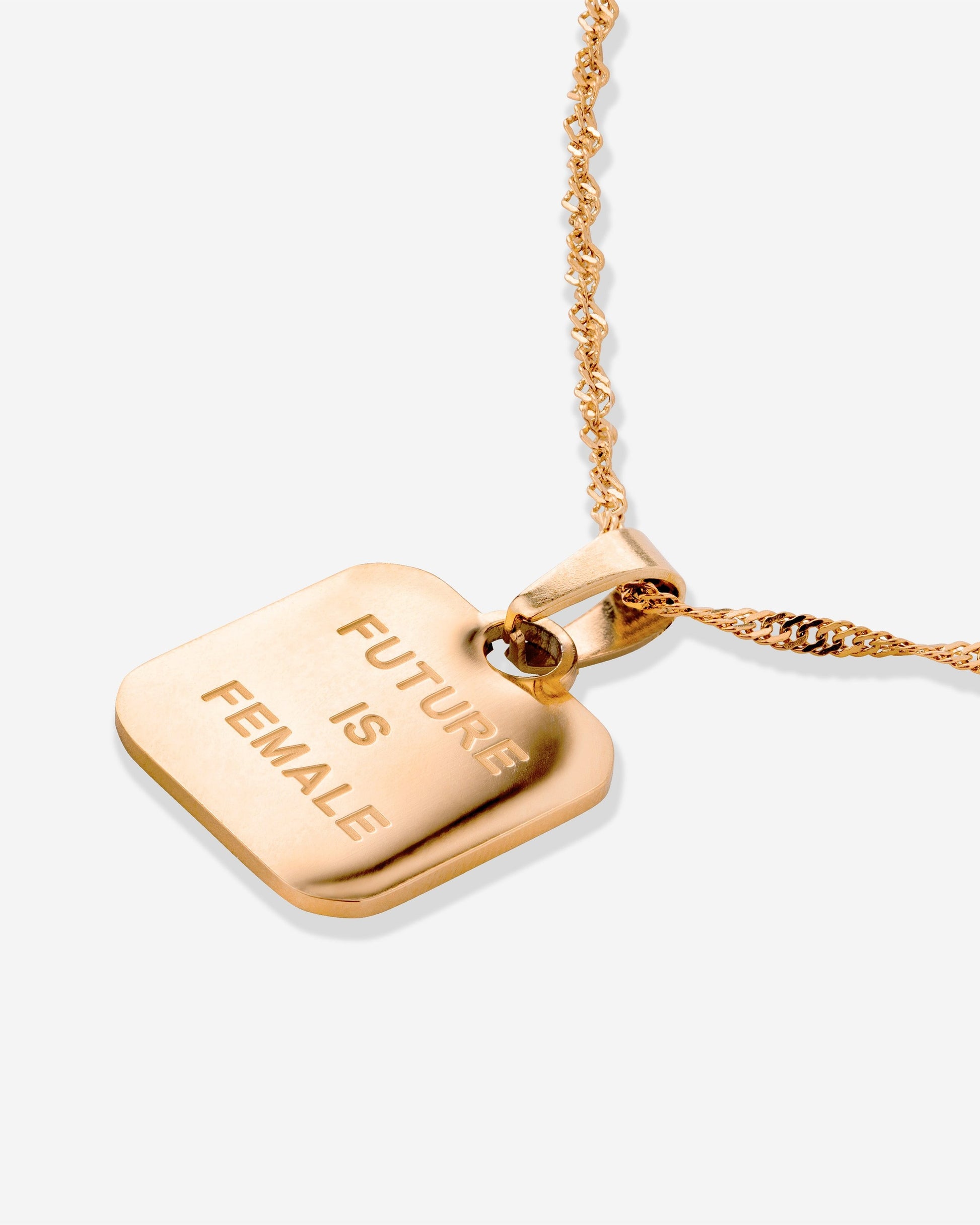 Future is female Necklace Rose Gold