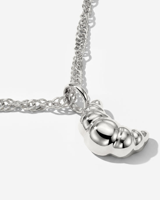 Croissant Necklace Silver