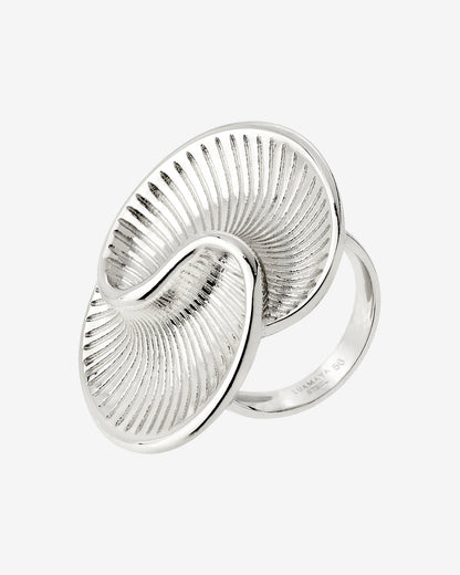 Winding Spiral Ring Silver
