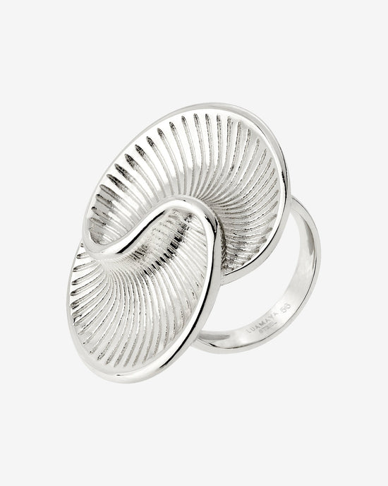 Winding Spiral Ring Silver