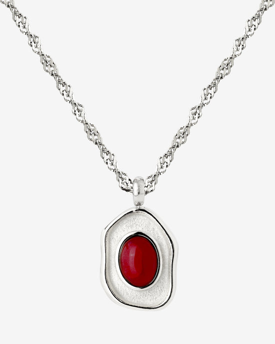 Scarlet Treasure Necklace Silver