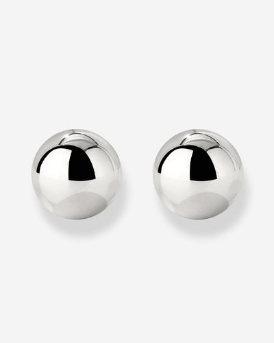 Bubbly Studs Medium Silver