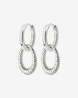 Oldie Goldy Hoop Set Small Silver