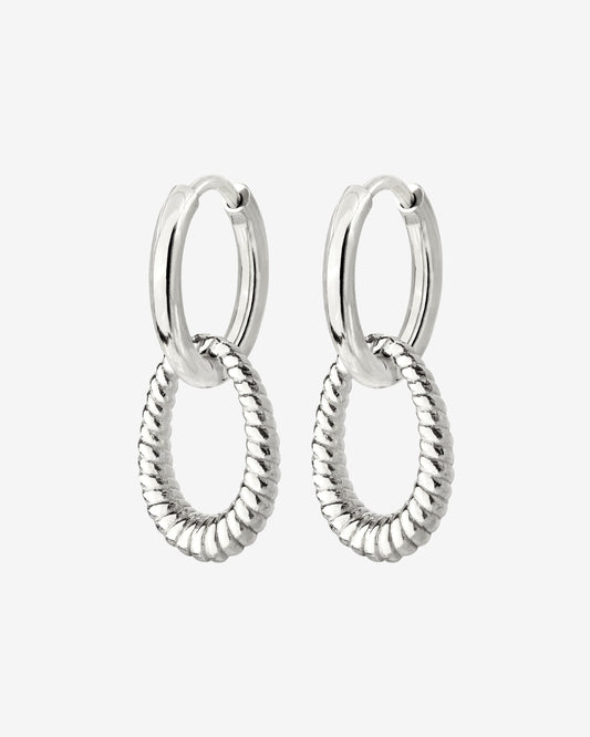 Oldie Goldy Hoop Set Small Silver