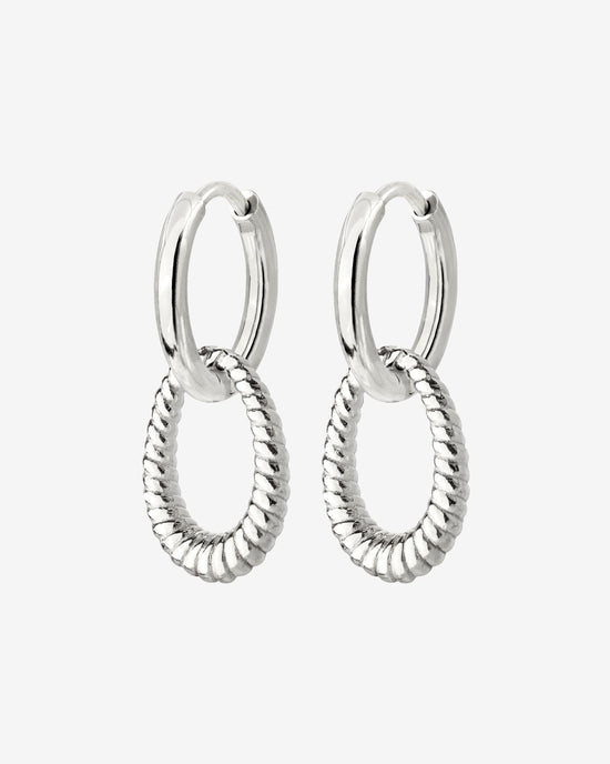 Oldie Goldy Hoop Set Small Silver