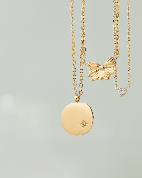 Solitaire Stone Choker Rose Gold