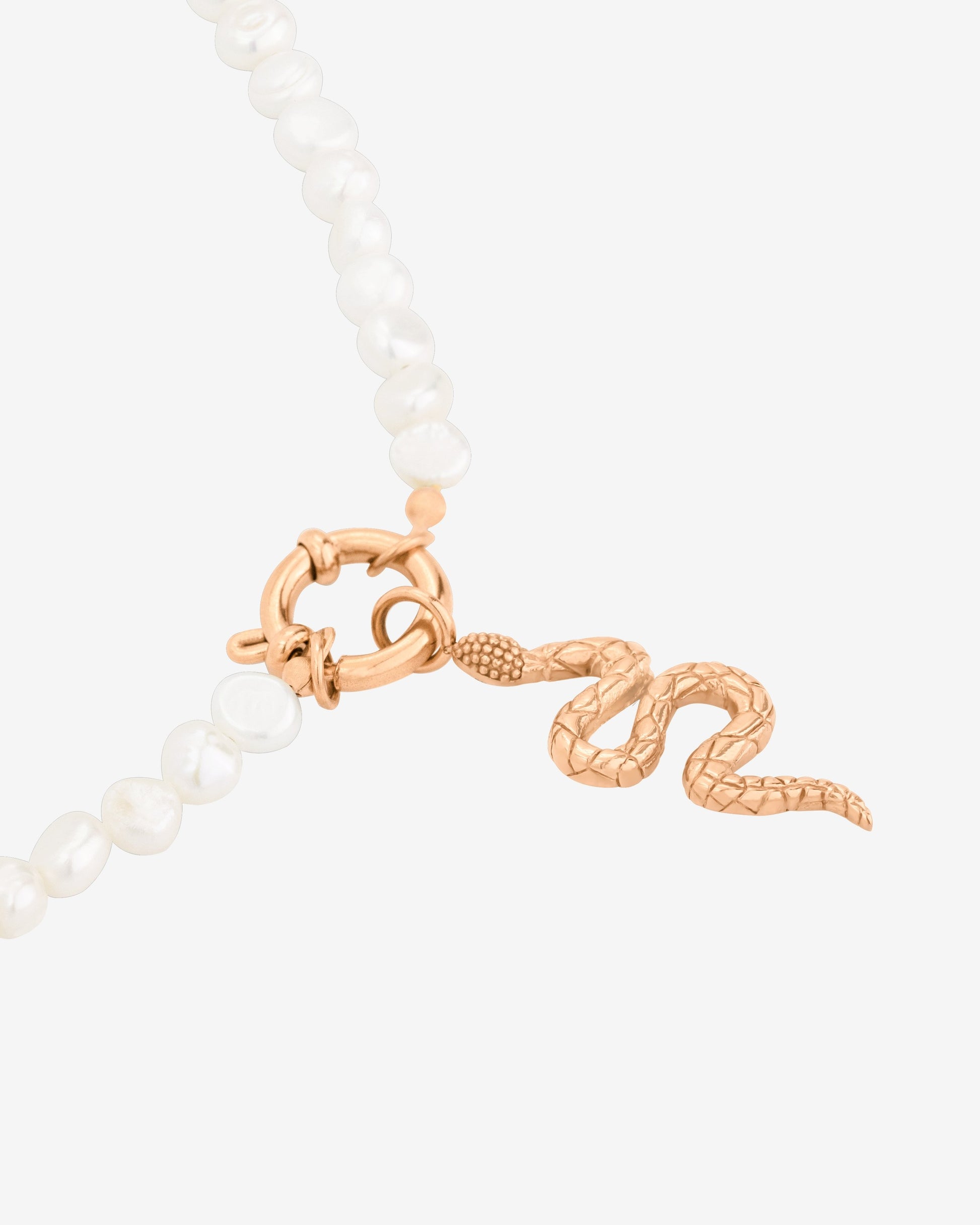 Lola Power Pearl Necklace Set Rose Gold
