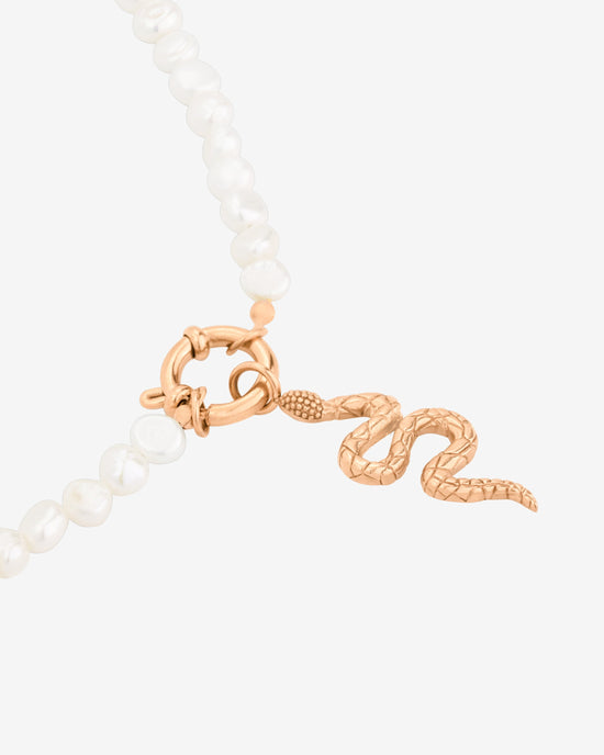 Lola Power Pearl Necklace Set Rose Gold