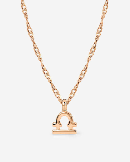 Libra Bubble Necklace Rose Gold