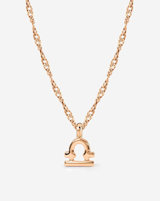 Libra Bubble Necklace Rose Gold