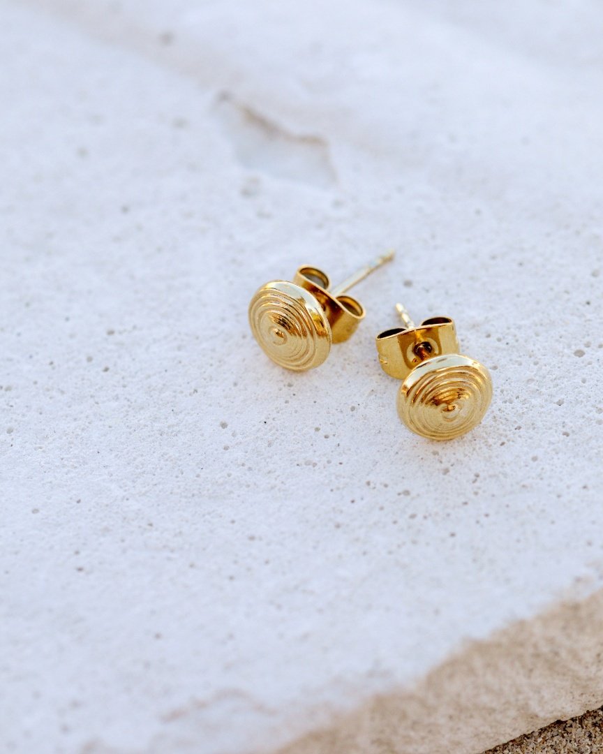 Ocean's Echo Studs Rose Gold