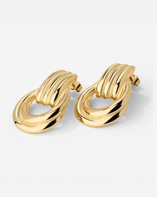 Infinity Loop Hoops gold